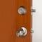 Design House Nickel Entry Door Knob and Sgl Cylndr Deadbolt W/ Unvrsl6-Way Latch 728683